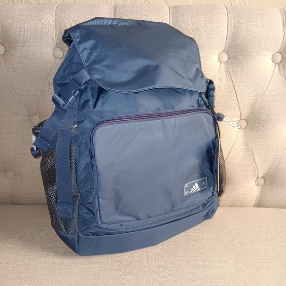 NWT Adidas Saturday Sport Fashion Compact Small Backpack Preloved Ink IR0742 - Picture 2 of 7